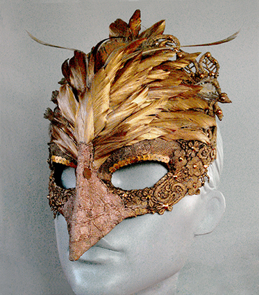 Gold Mardi Gras Mask from Black Dog Designs 