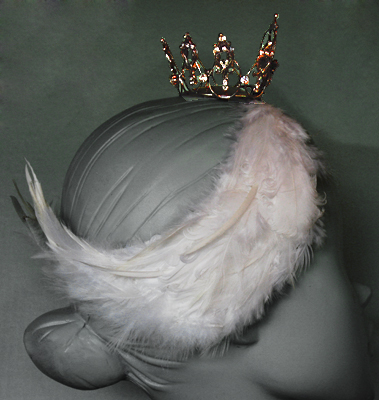 Swan Lake White Swan Odette Custom Headpiece, Black Dog Designs Tiara Gallery 