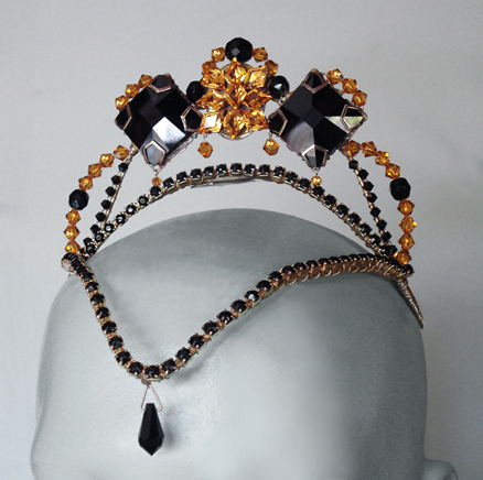 Swarovski Custom Black & Gold, Black Dog Designs Tiara Gallery